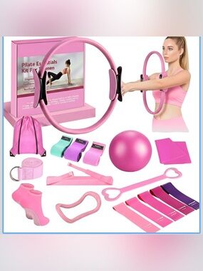 Essentials Women's Pilates & Resistance Set - Pink